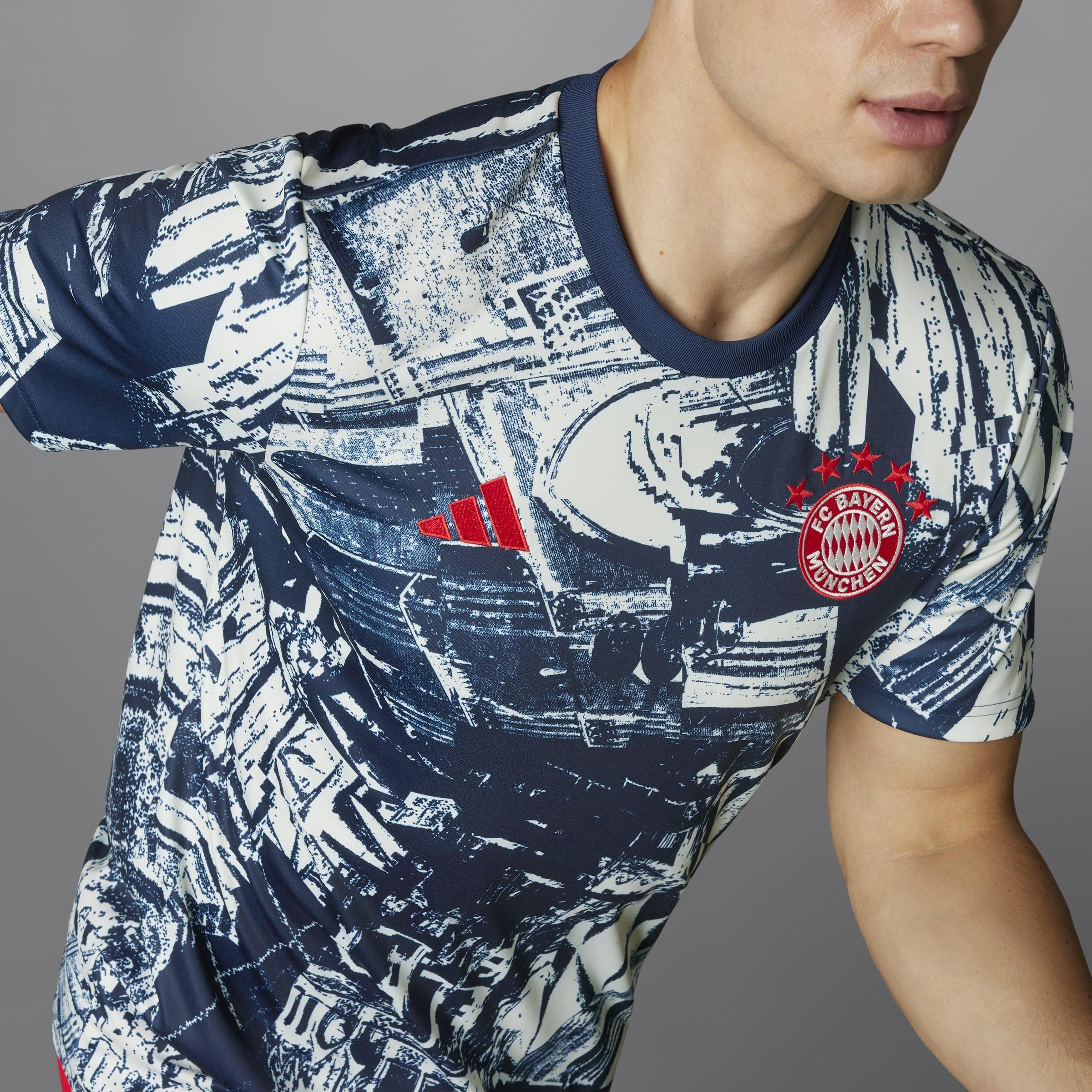 adidas Bayern Munich Pre Match Shirt 2023 2024 Mens