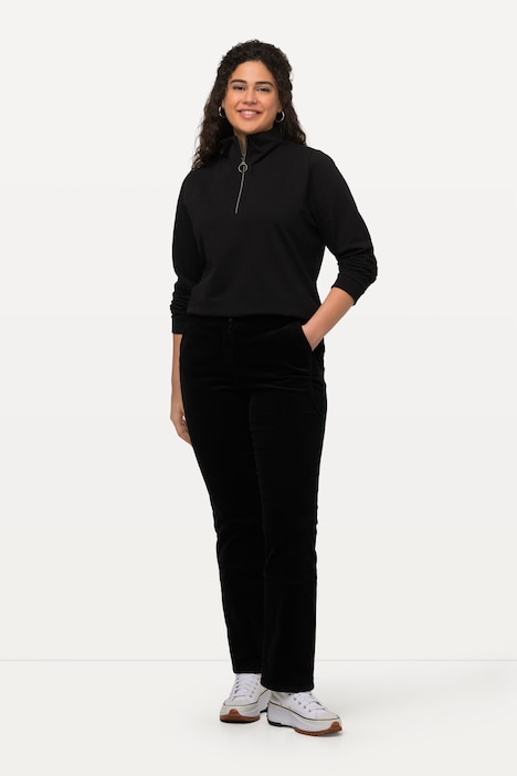 Cordhose Mandy, weites, gerades Bein, Komfortbund