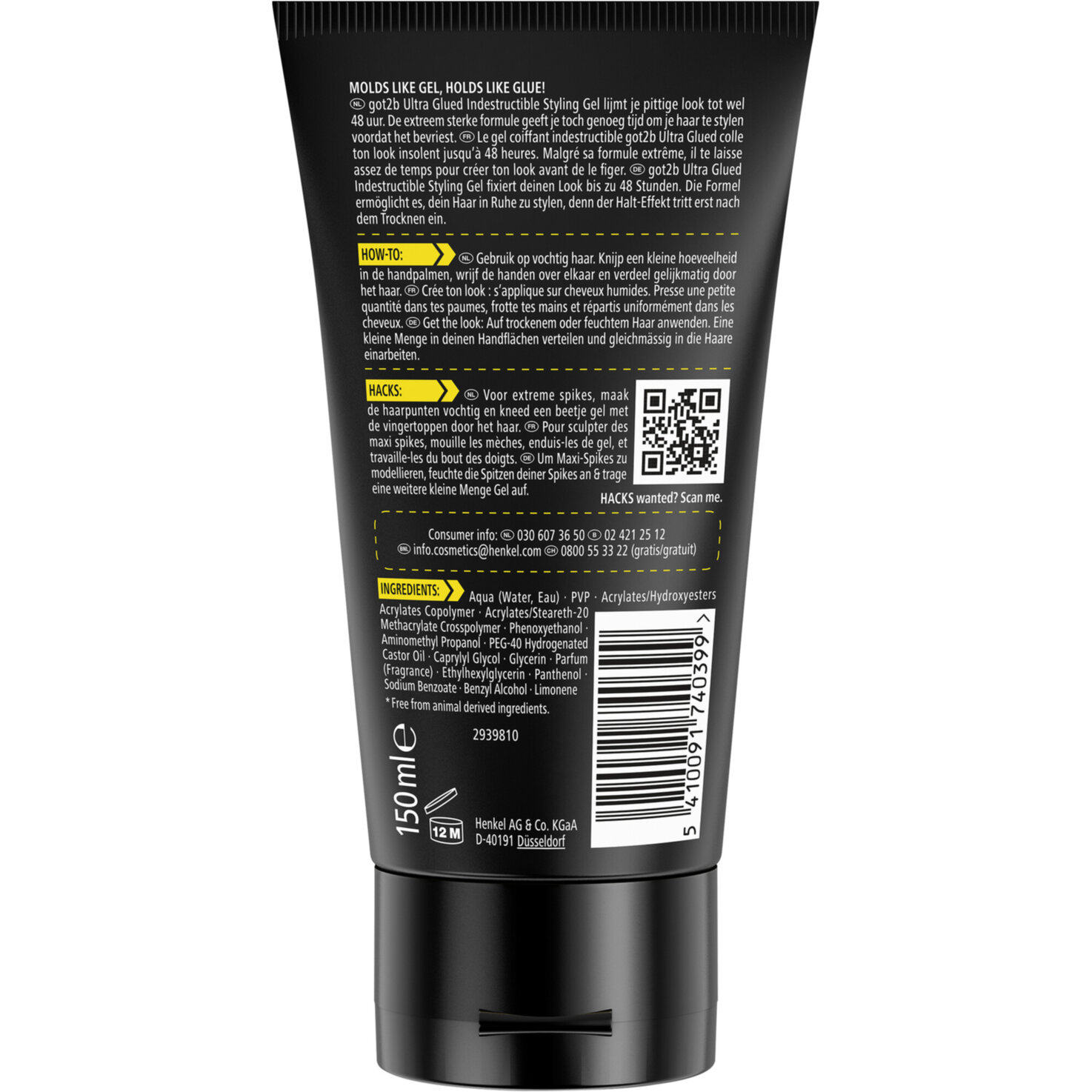 got2b Styling Gel Ultra Glued