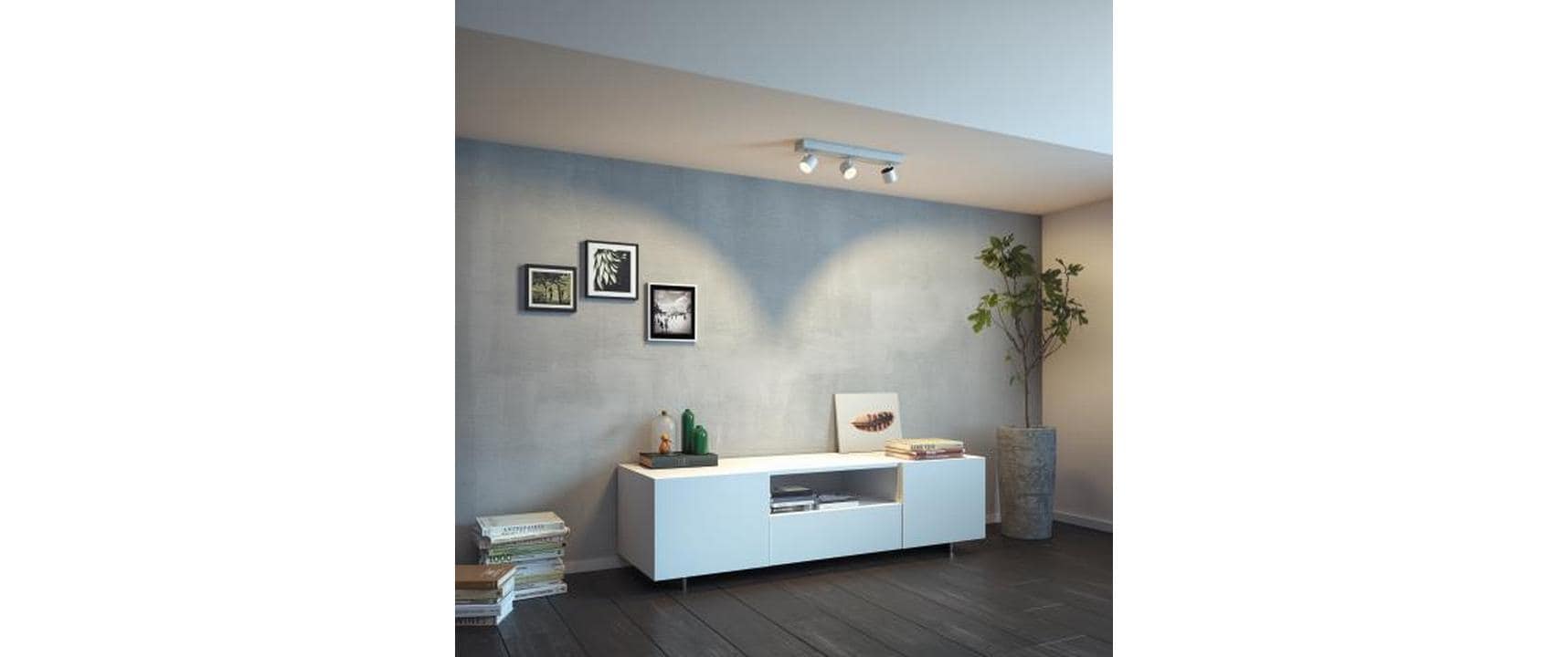 Spot Star Warm Glow, 3 x 4 W, 1500 lm, 2200-2700 K, WeissDeckenspot mit beweglichem Leuchtenkopf