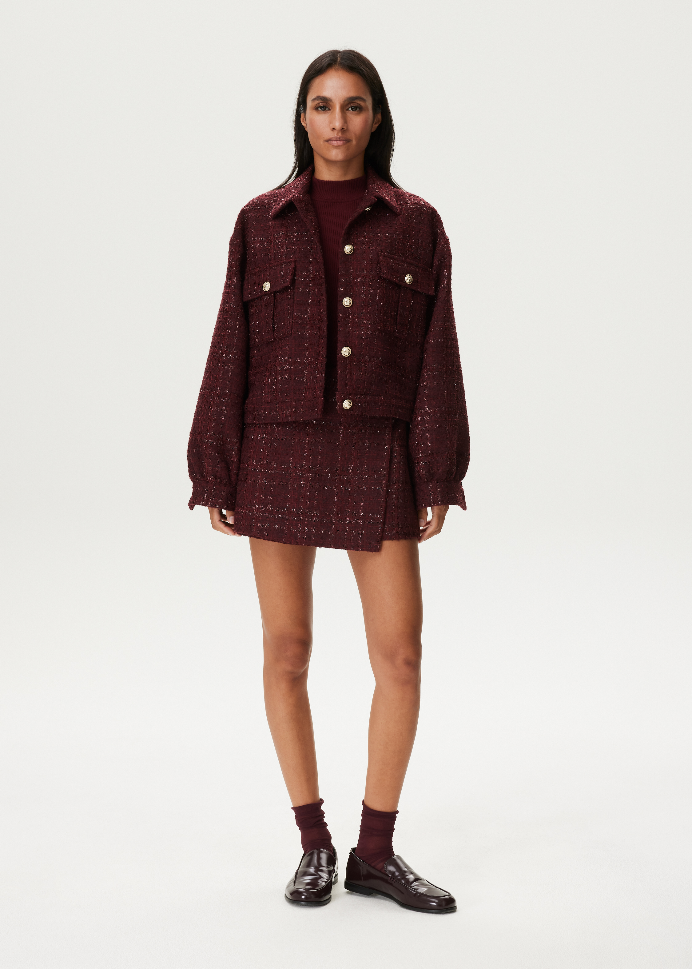 Bouclé bomberjacket
