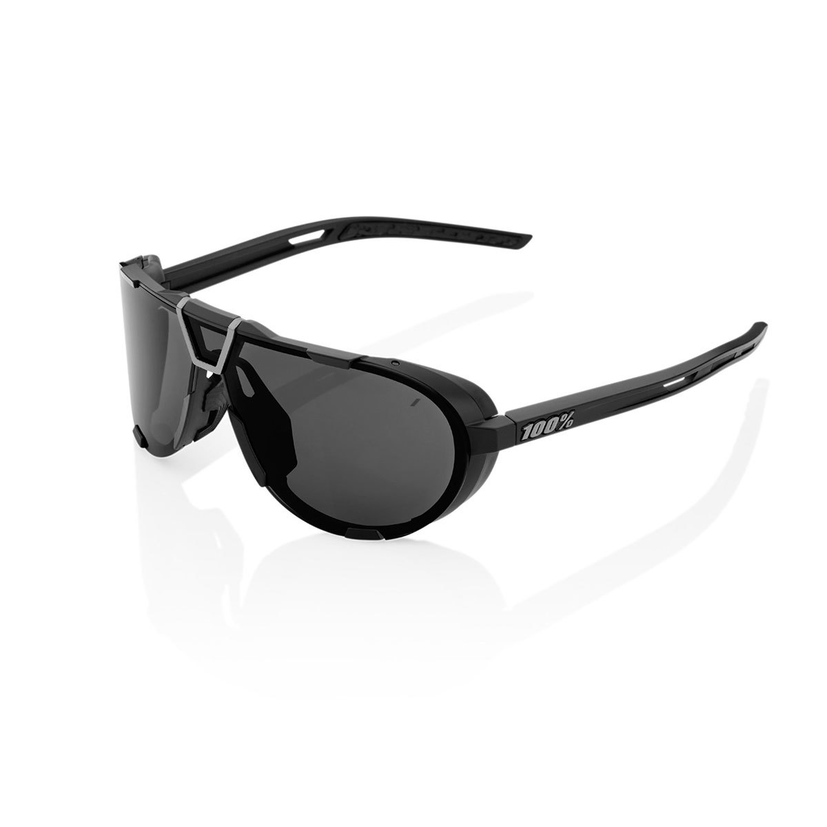 100% Westcraft Sport Zonnebril Mat Zwart met Smoke Lens