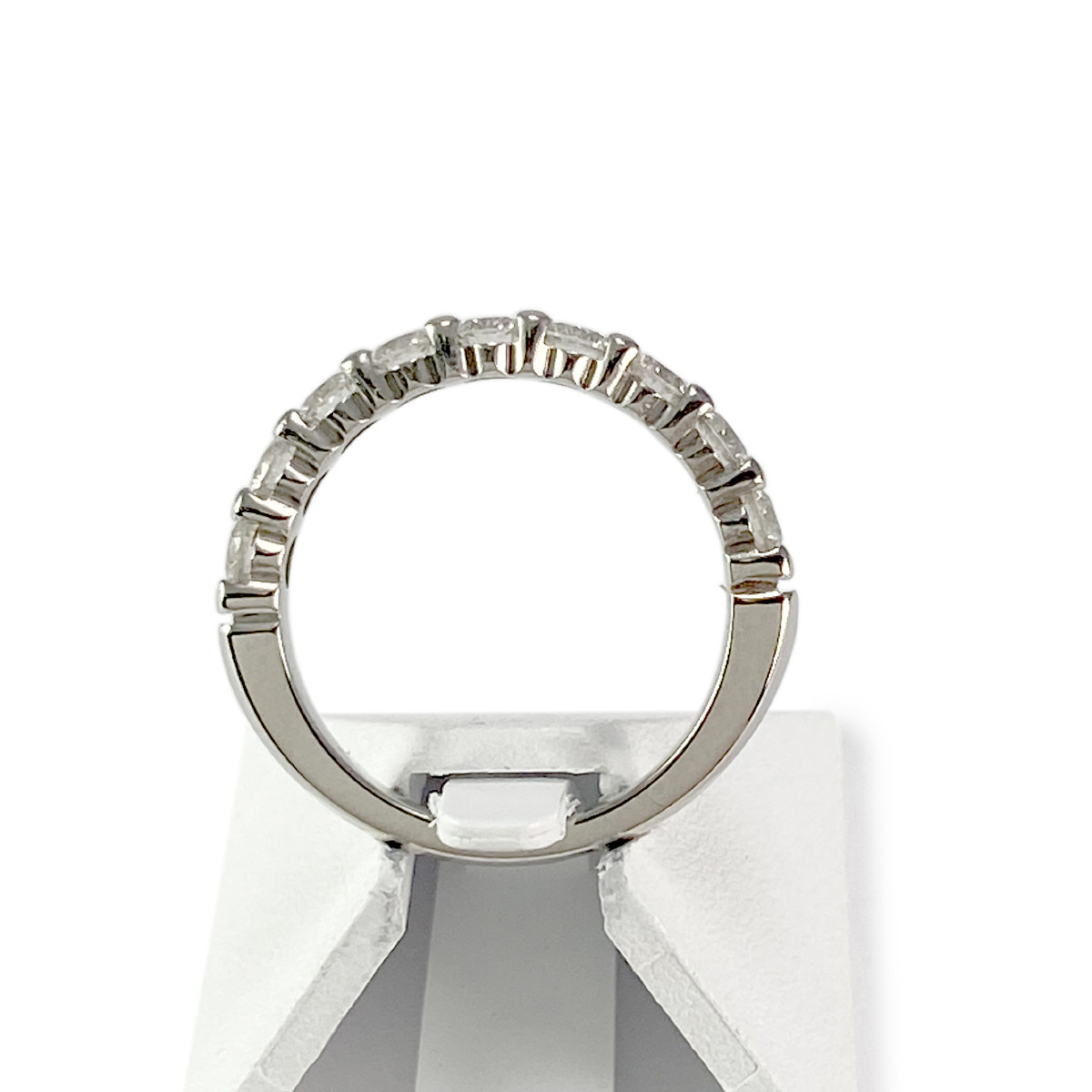Bague d'occasion or 750 blanc diamants