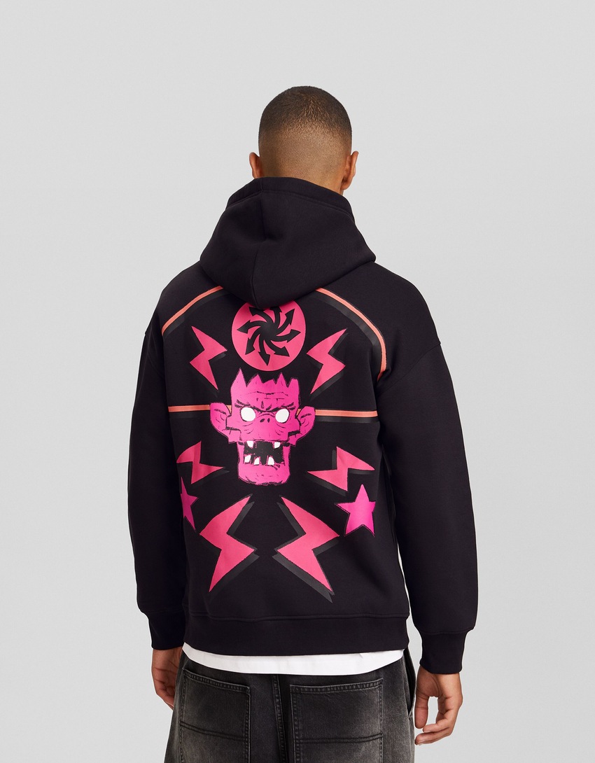 Moletom oversized com estampa dos Gorillaz