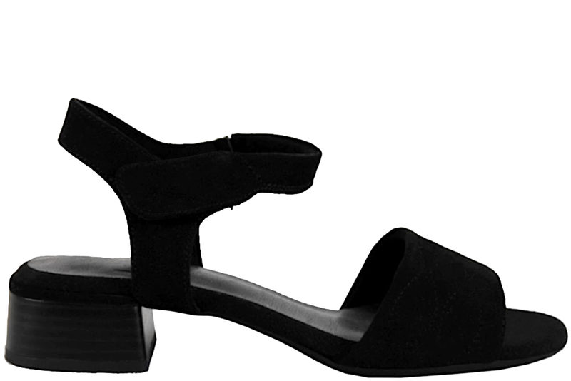 JANA SANDAL I SORTE GENBRUGSMATERIALER