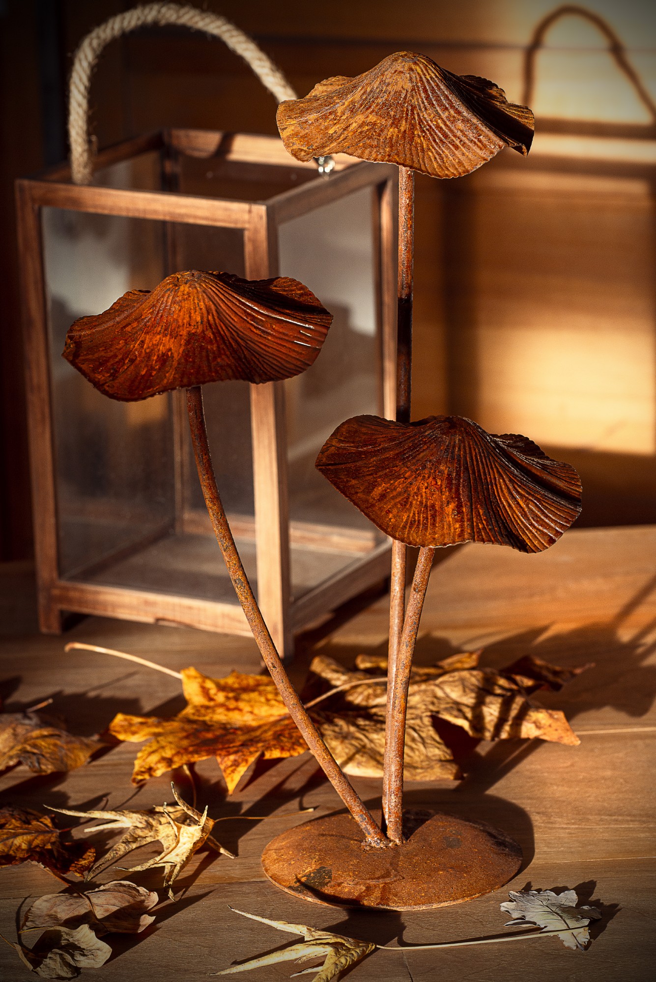 Figur 'Pilze' aus Eisen, H 45,5 cm, B 28 cm, L 22,5 cm günstig bestellen