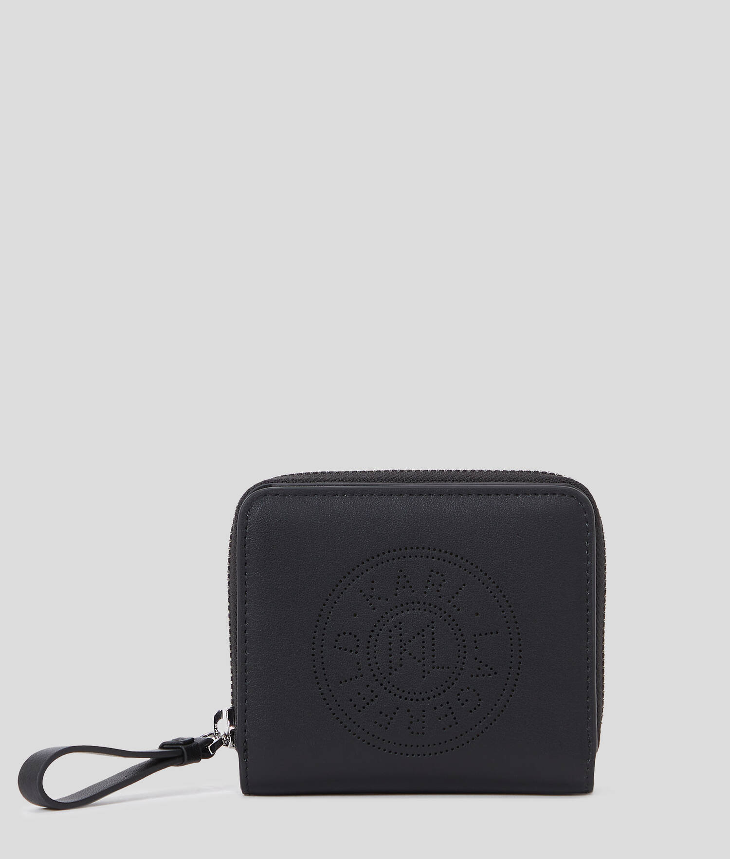 PORTEFEUILLE À DEUX VOLETS DE TAILLE MOYENNE K/CIRCLE - Noir