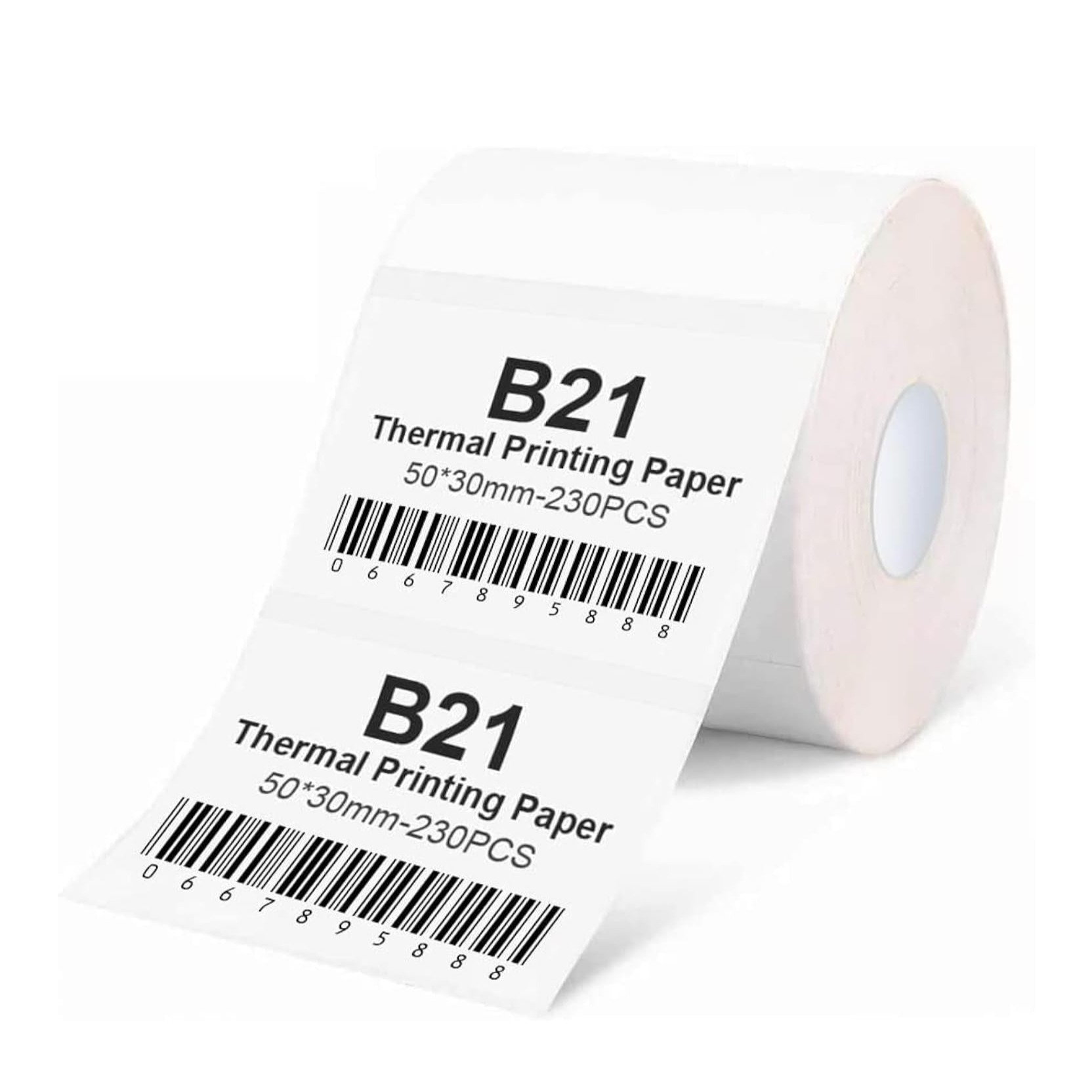 (50x30mm) Wasserfeste Ersatz Etiketten 230Stk. für B21 Beschriftungsgerät - Weiss