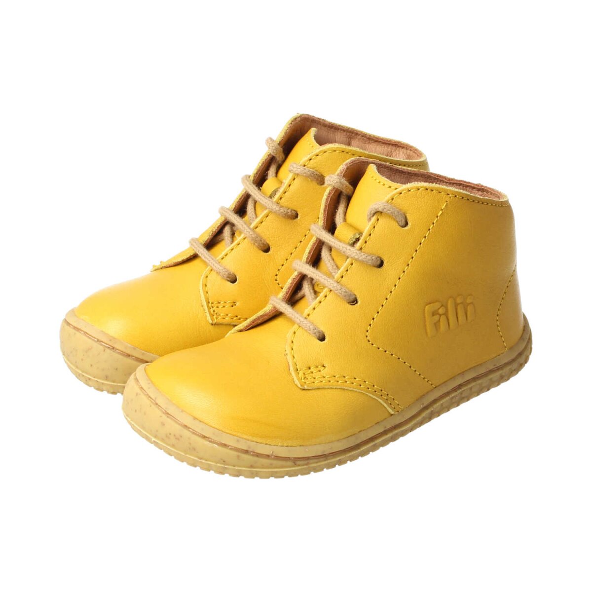 B3222-4 mustard SOFT-TOE BIO-nappa leather laces Weite/M