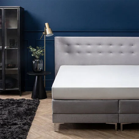 Hoeslaken Luxe Stretch - Zilvergrijs - 140/160 x 200/210
