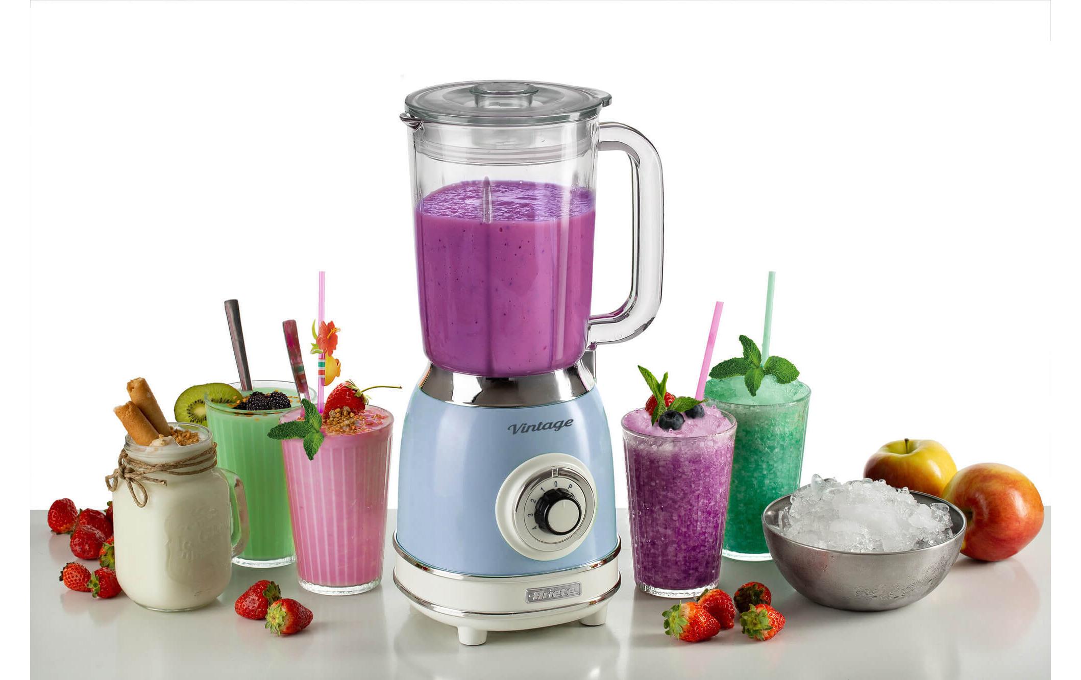 Standmixer Vintage BlauKraftvoller Standmixer mit 1000 W Leistung