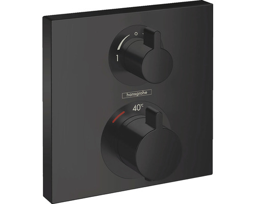 hansgrohe inbouw douchemengkraan ECOSTAT SQUARE zwart mat 15714670