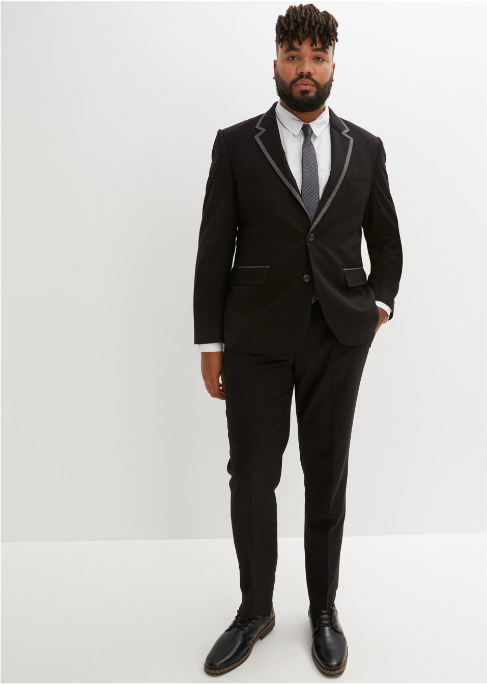 Costume 3 pièces : veste de costume, pantalon, cravate Slim Fit
