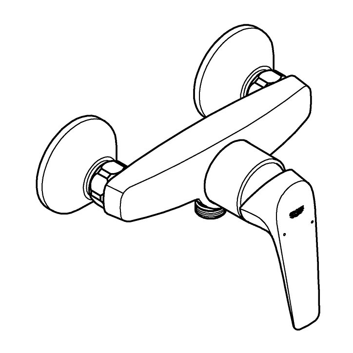 Mitigeur de douche mécanique chromé Flow Grohe