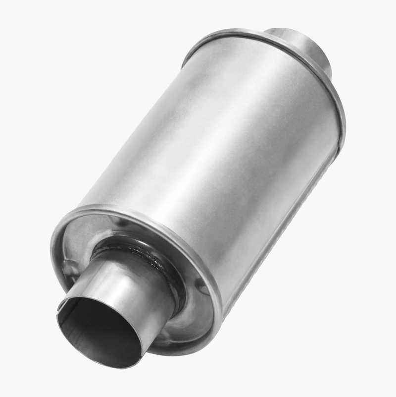 Lyddemper, aluminisert stål, 76 mm