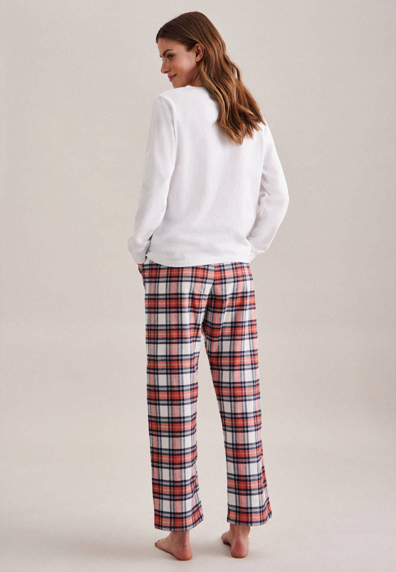 Seidensticker| Damen Pyjama Schwarze Rose