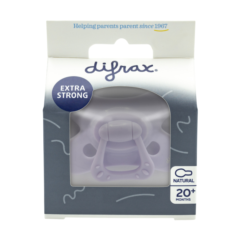 Difrax Fopspeen Natural 20+ M SE Lilac Amethyst 1stuk