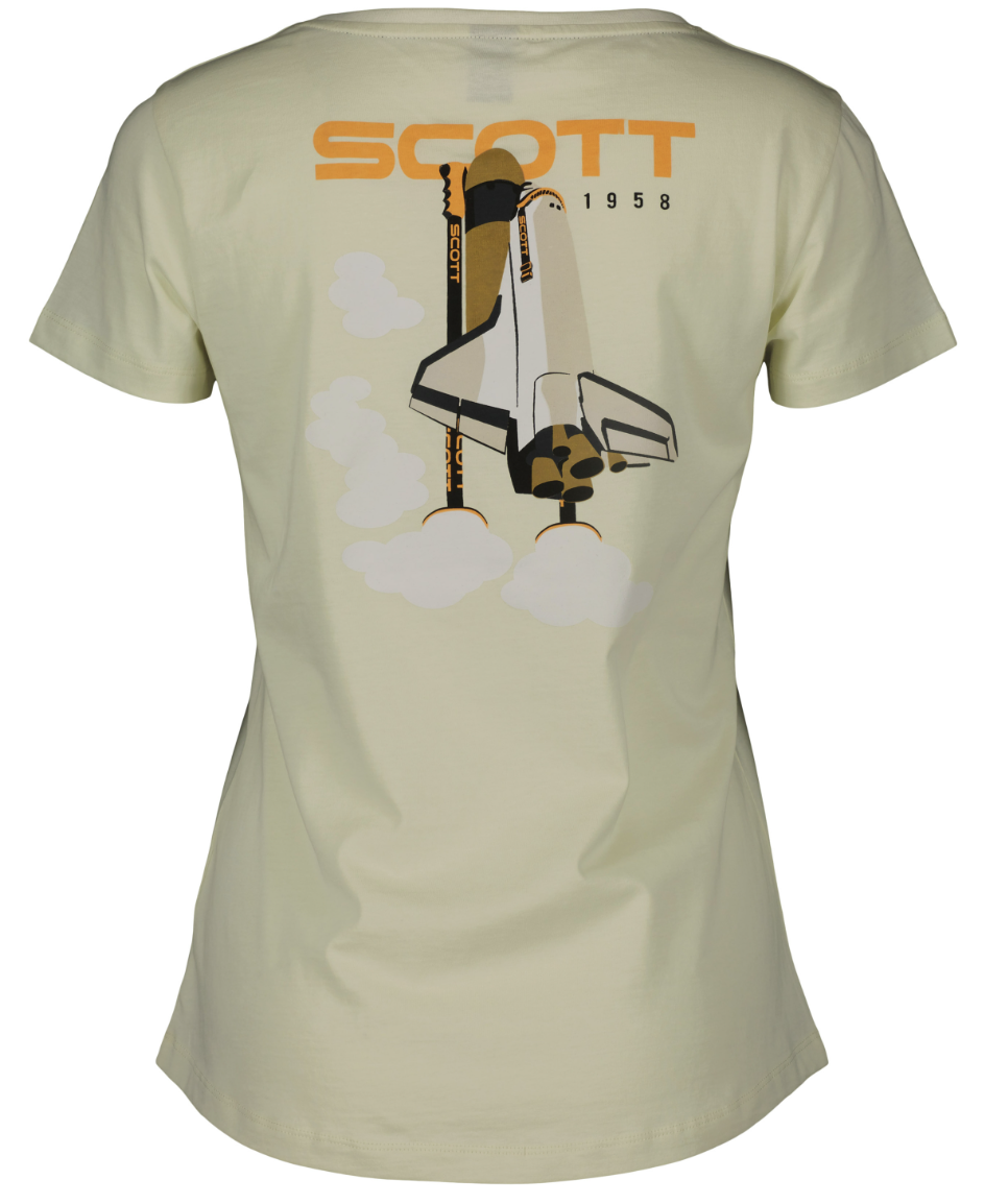 SCOTT Retro SS T-shirt til Kvinder, Lys Gul