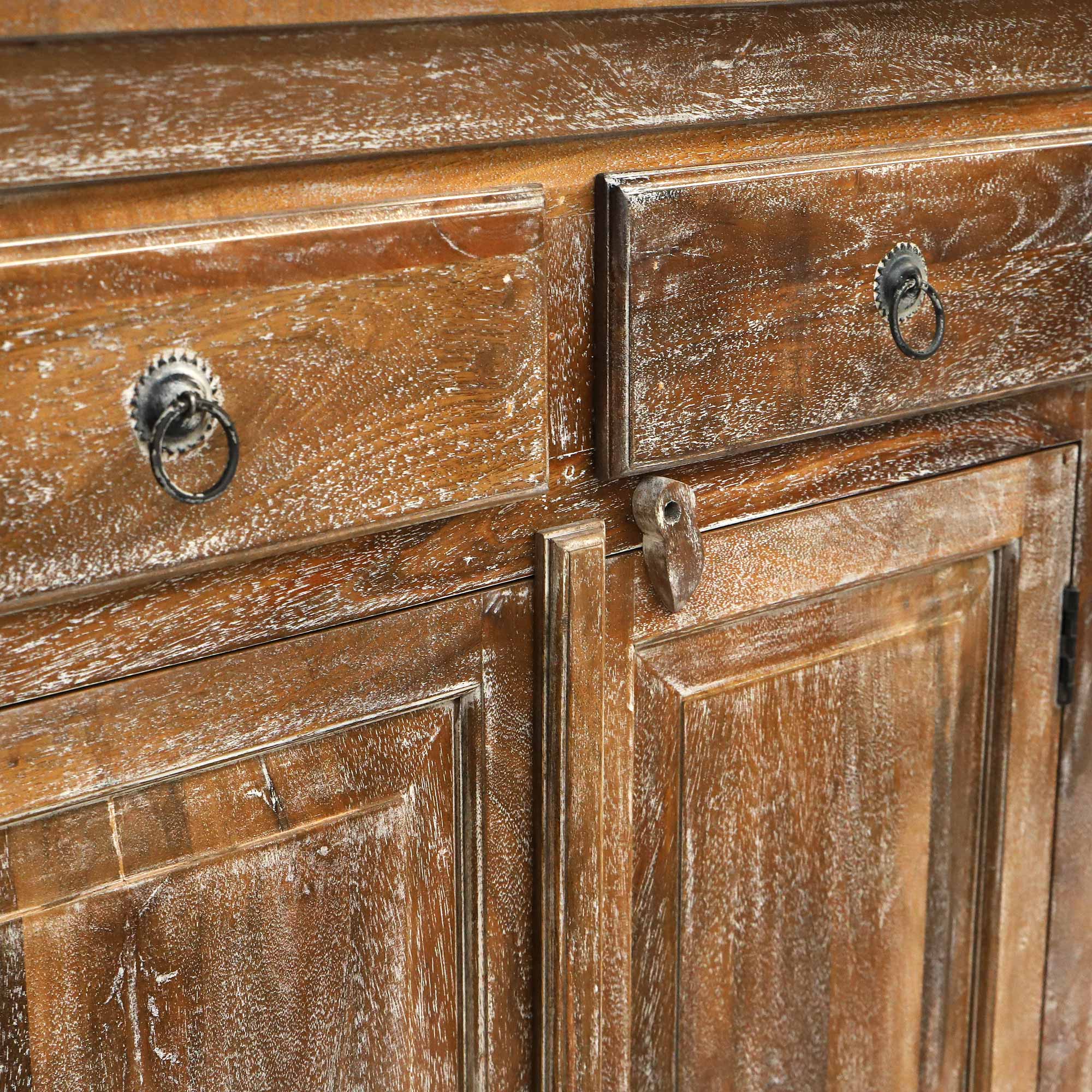 Theke 'Handson' aus Mangoholz, B 160 cm, H 110 cm, L 45 cm von fischer's lagerhaus