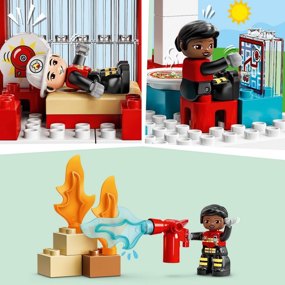 La caserne et l’hélicoptère des pompiers LEGO DUPLO 10970