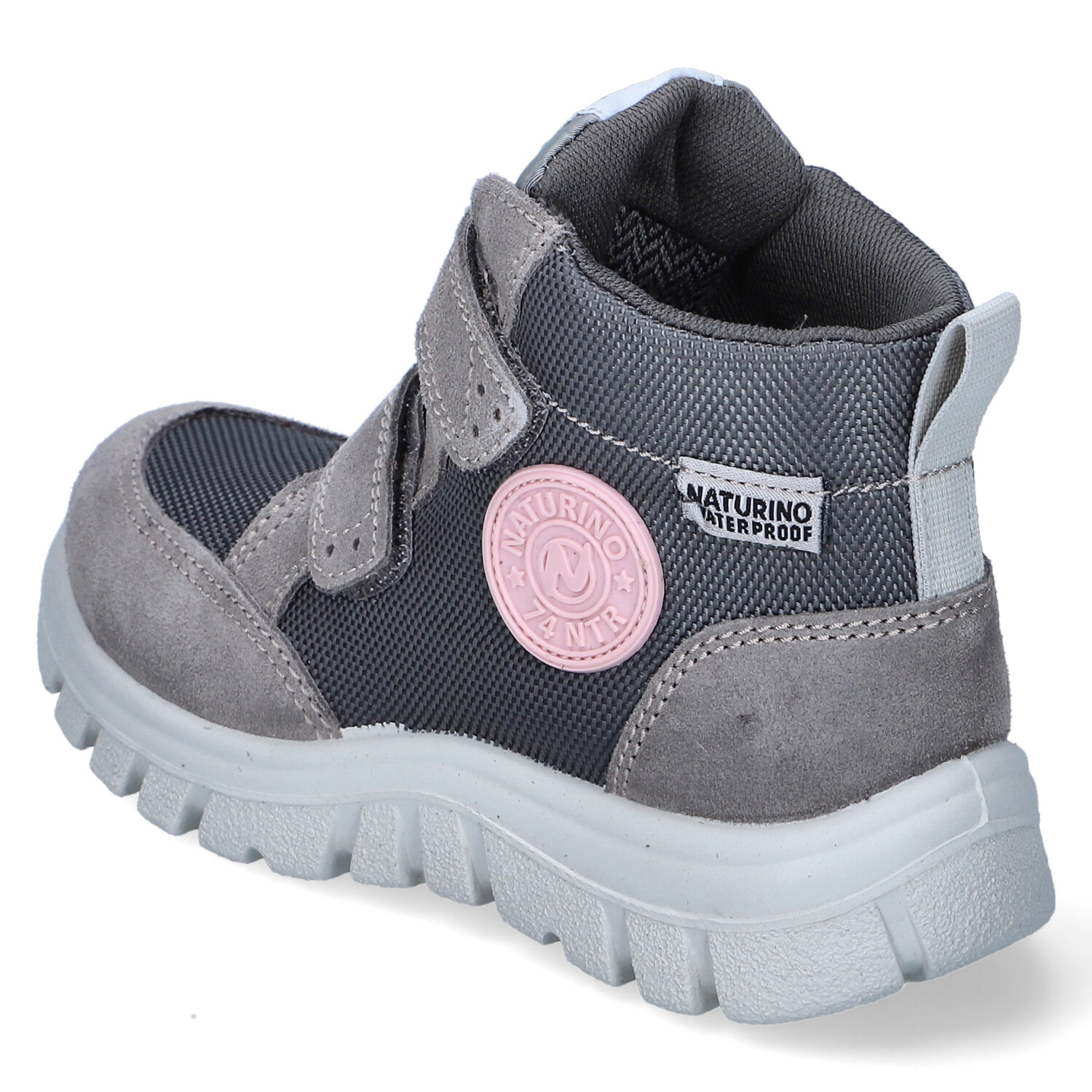 Naturino Klettstiefeletten - dark grey-rose