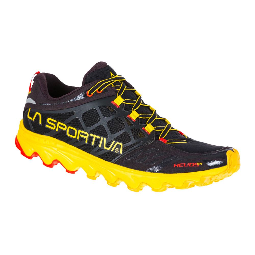 La Sportiva HELIOS SR - Chaussures de trail Homme black/yellow