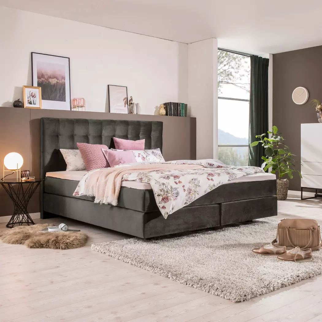 Boxspringbett Lund 200 x 200 cm