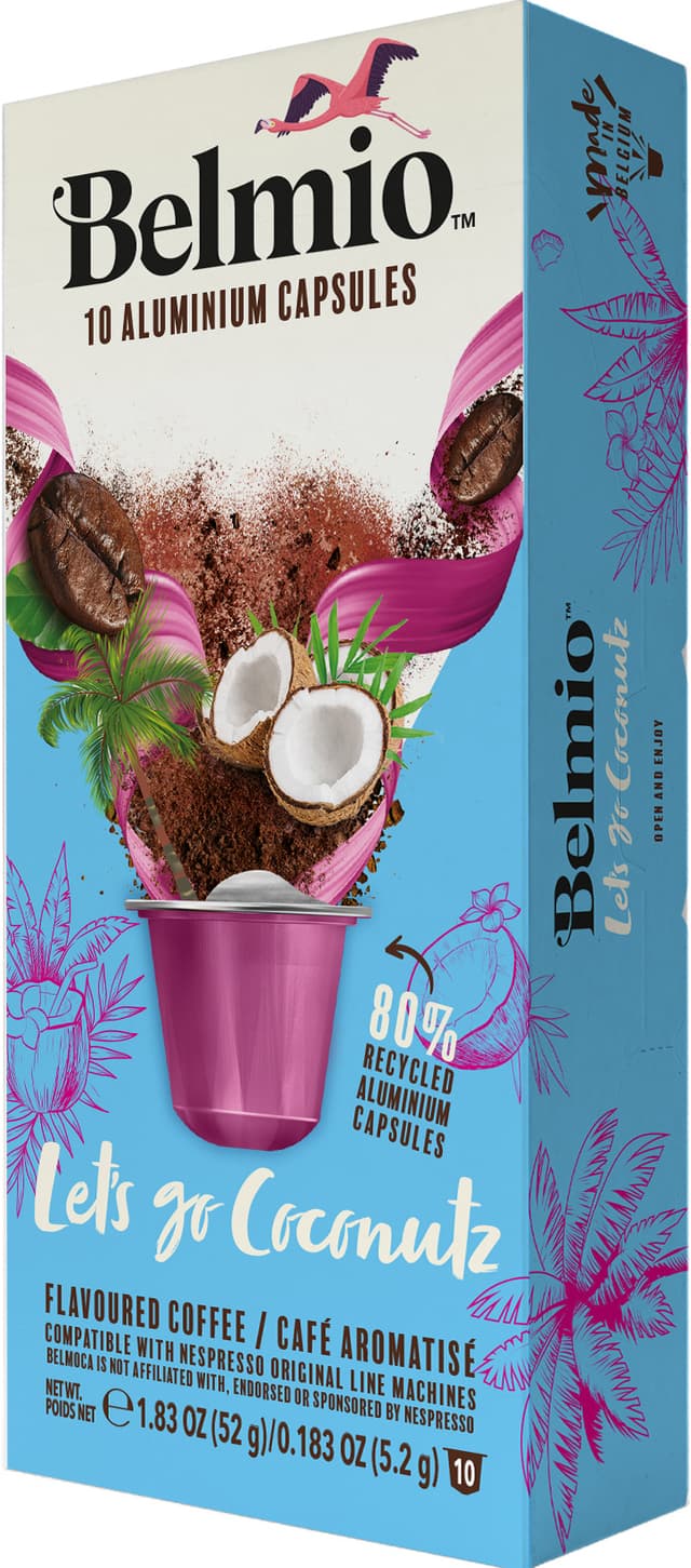 Belmio Let's Go Coconutz kaffekapsler til Nespresso (10 stk.)