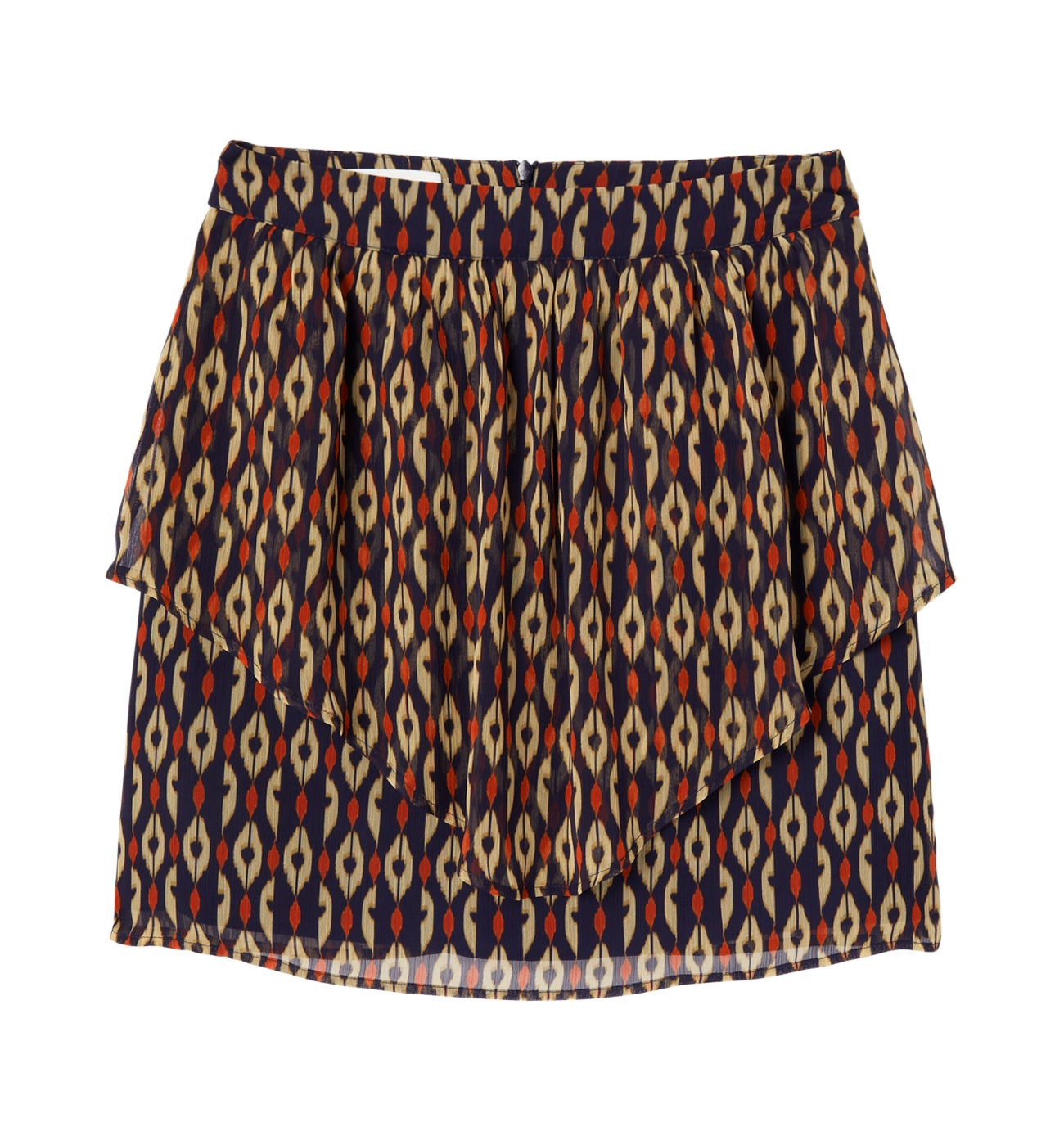 Mini-jupe imprimée Femme - Imprimé marine