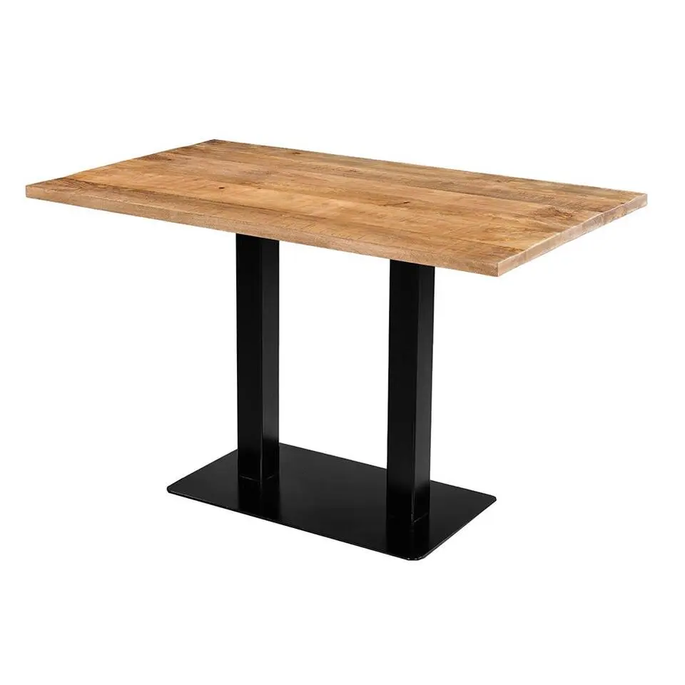 Mangohoutonline - Horecatafel Rechthoek 120x70cm Rechthoekig - Bruin - Mahom