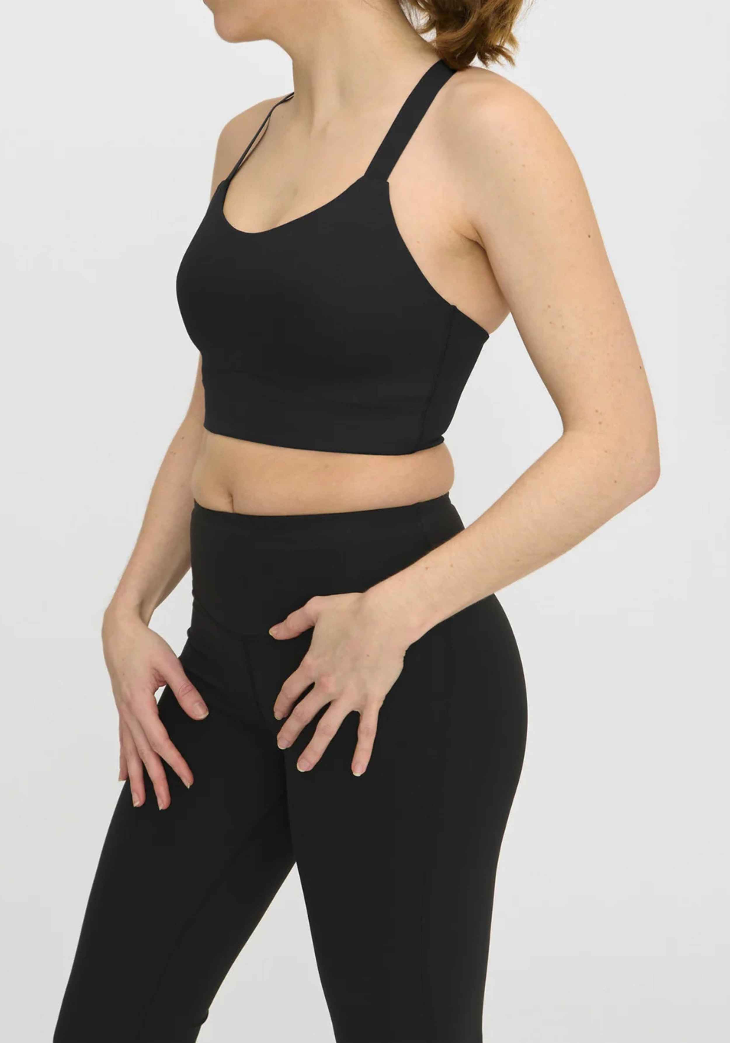 Organic Basics Sport-BH Active Cross Back Black