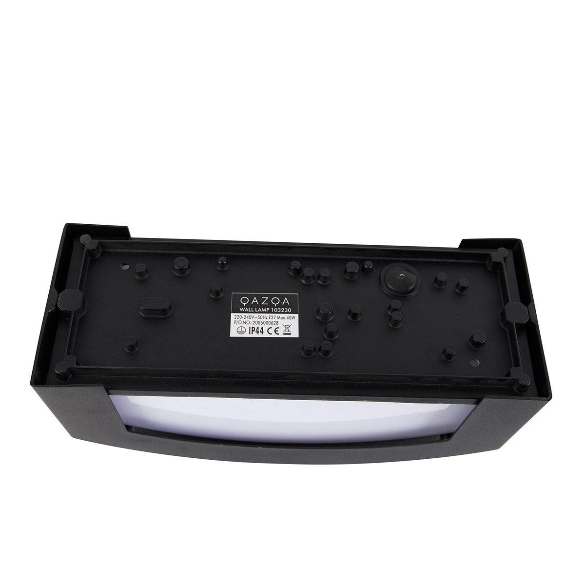Smart buiten wandlamp zwart IP44 incl. Wifi A60 - Hurricane
