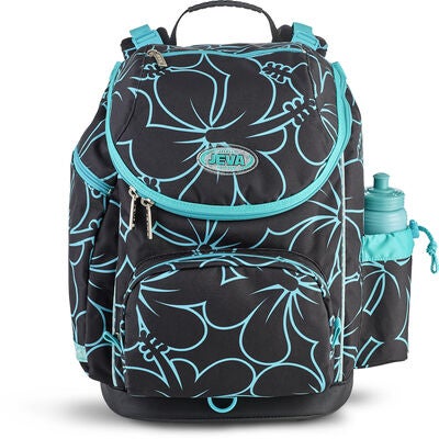 Jeva Hibiscus Ryggsekk, Black/Turquise