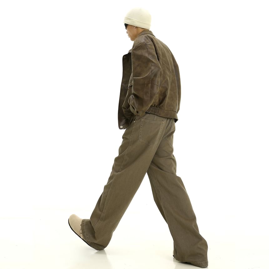 Meiksip - Hoge taille rechte broek
