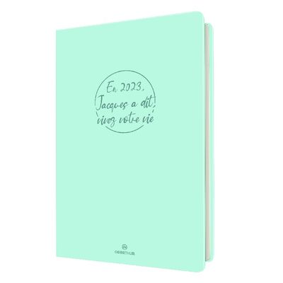 Agenda Camelia 25 - 1 semaine sur 2 pasges - 17 x 24,5 cm - lagon - Oberthur