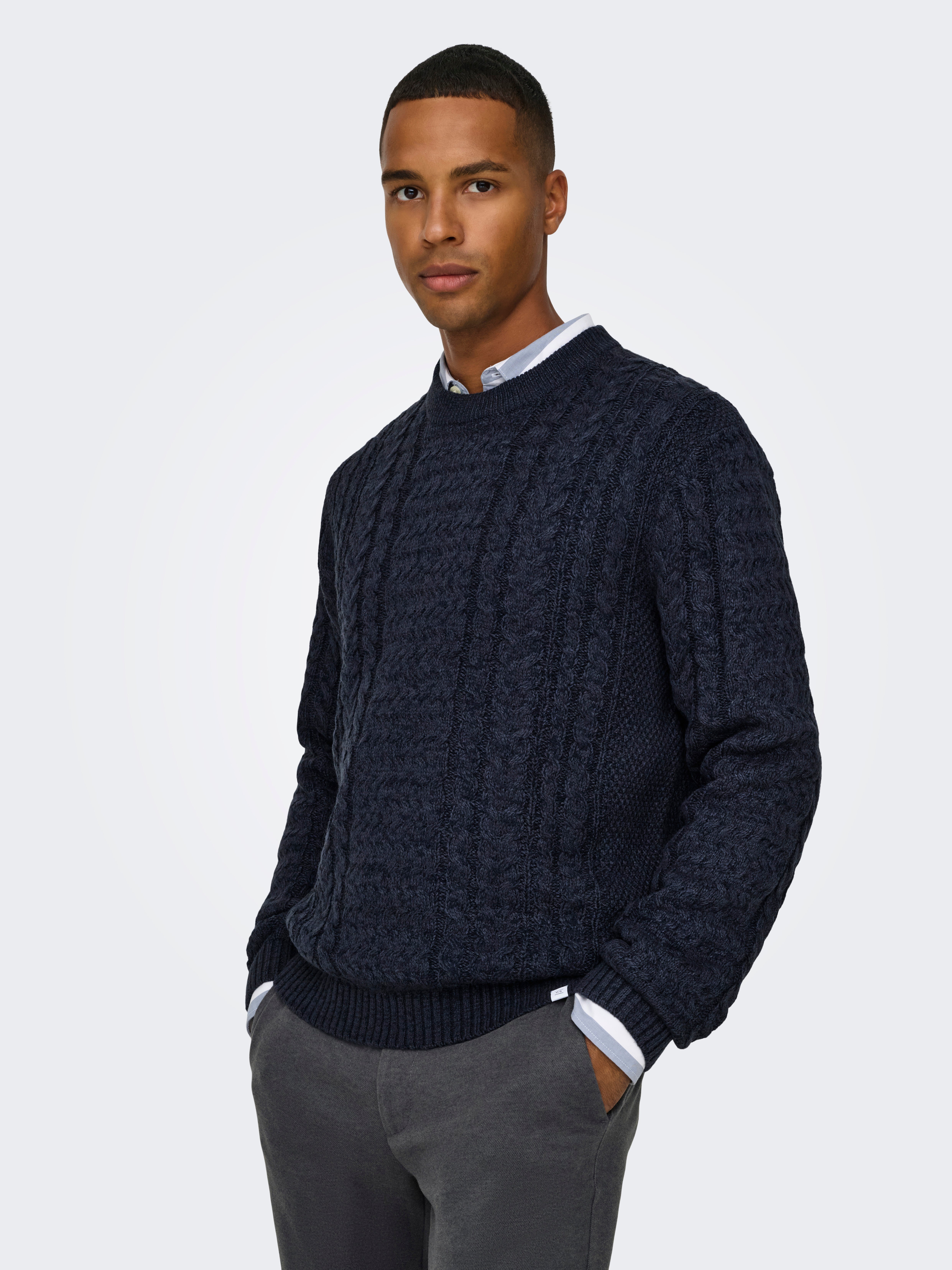 ONSFLETCHER Pullover Dark Navy