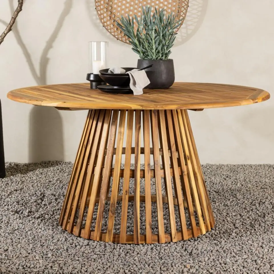 Eettafel Naturel Acaciahout - Ø150x75cm - Tucumán