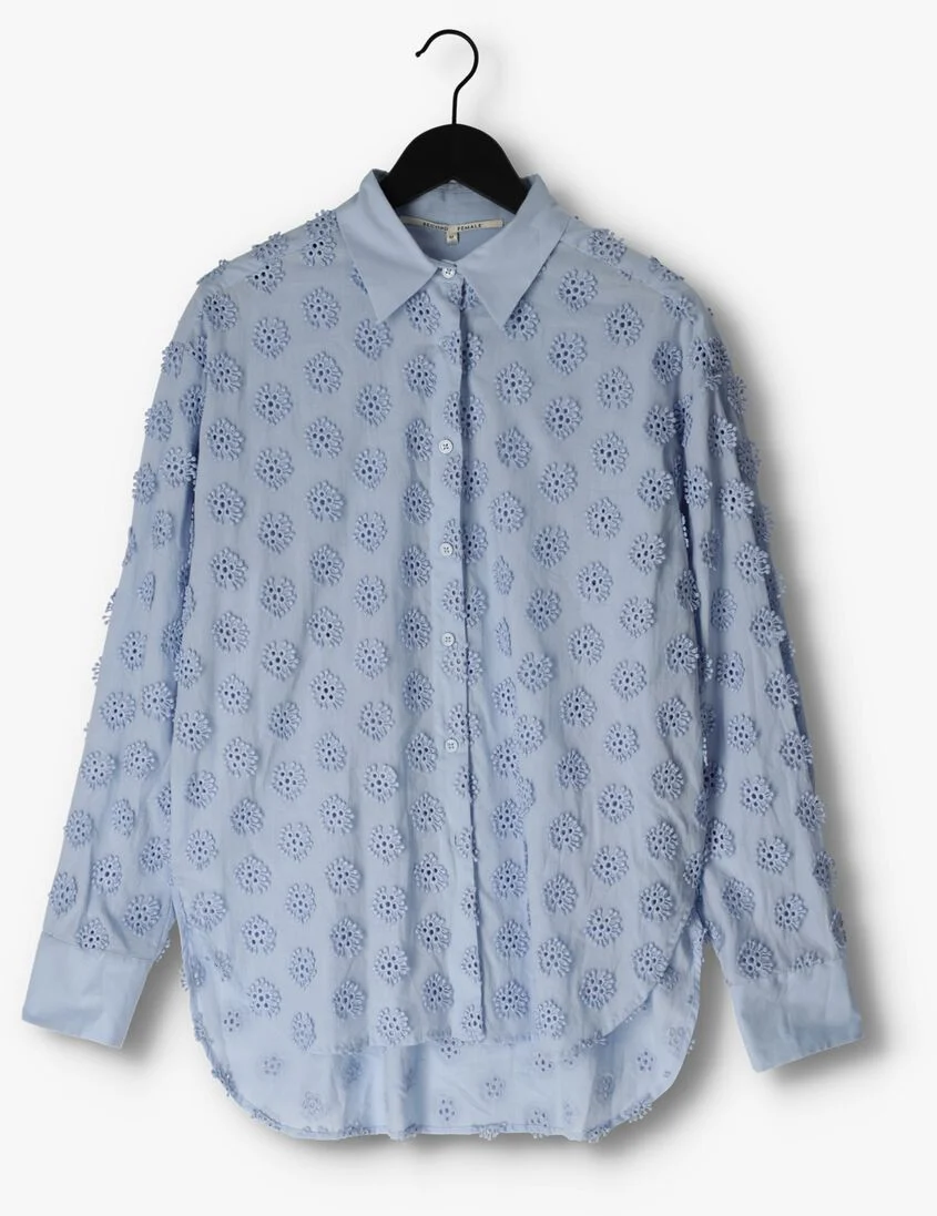 SECOND FEMALE lichtblauwe second female blouse taormina new shirt