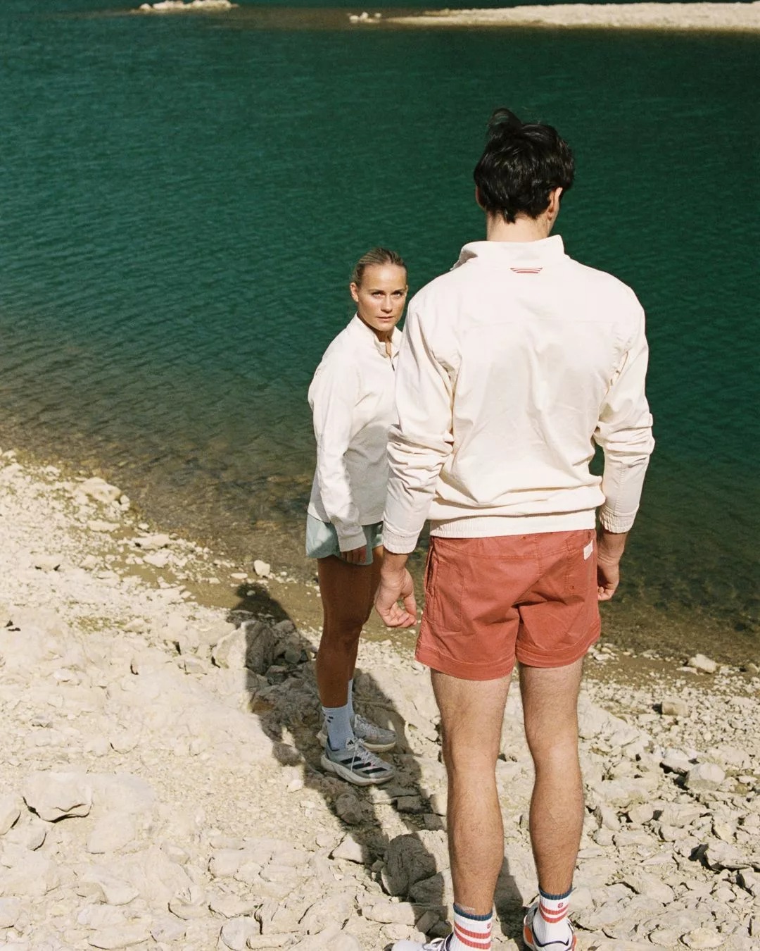 Ditch-Hiker Jacket Herre 164/Oatmeal/Terra Red