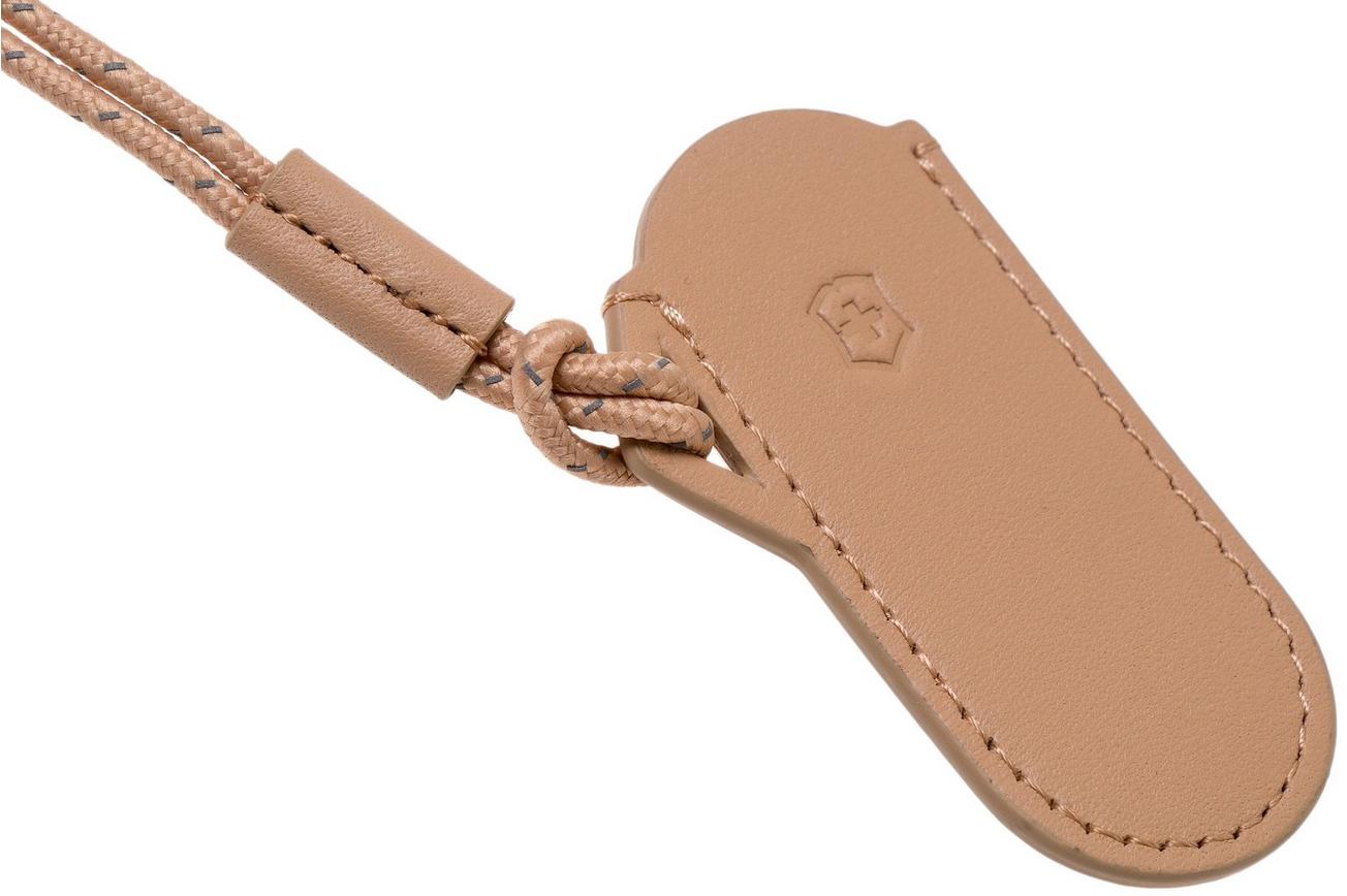 Victorinox Classic Colors lederen etui, Wet Sand 4.0670.49