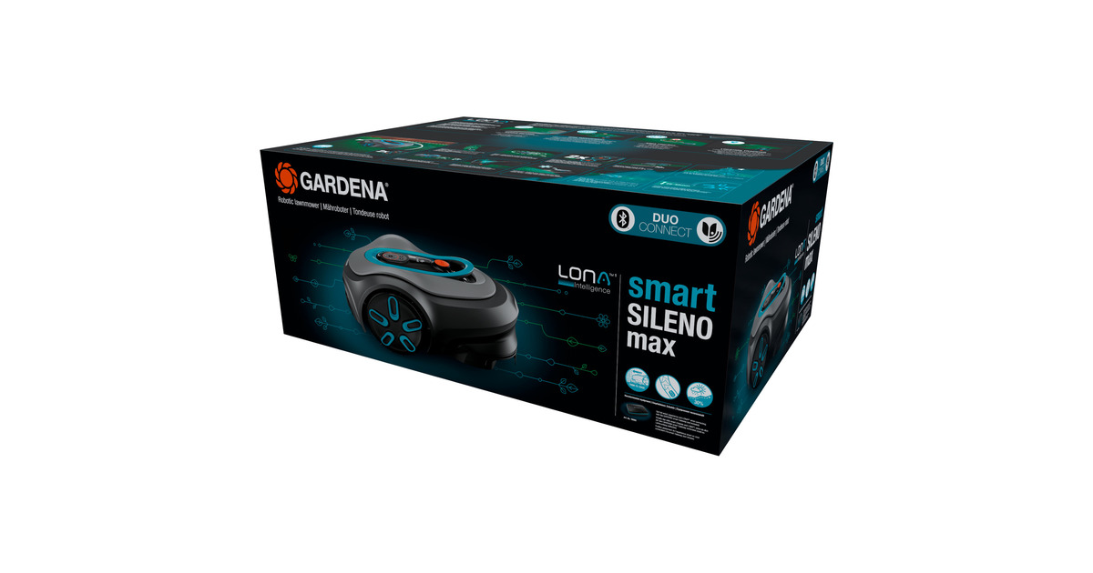 GARDENARobotmaaier SILENO max 1200 m²  (Zwart, Laadstation inbegrepen)
