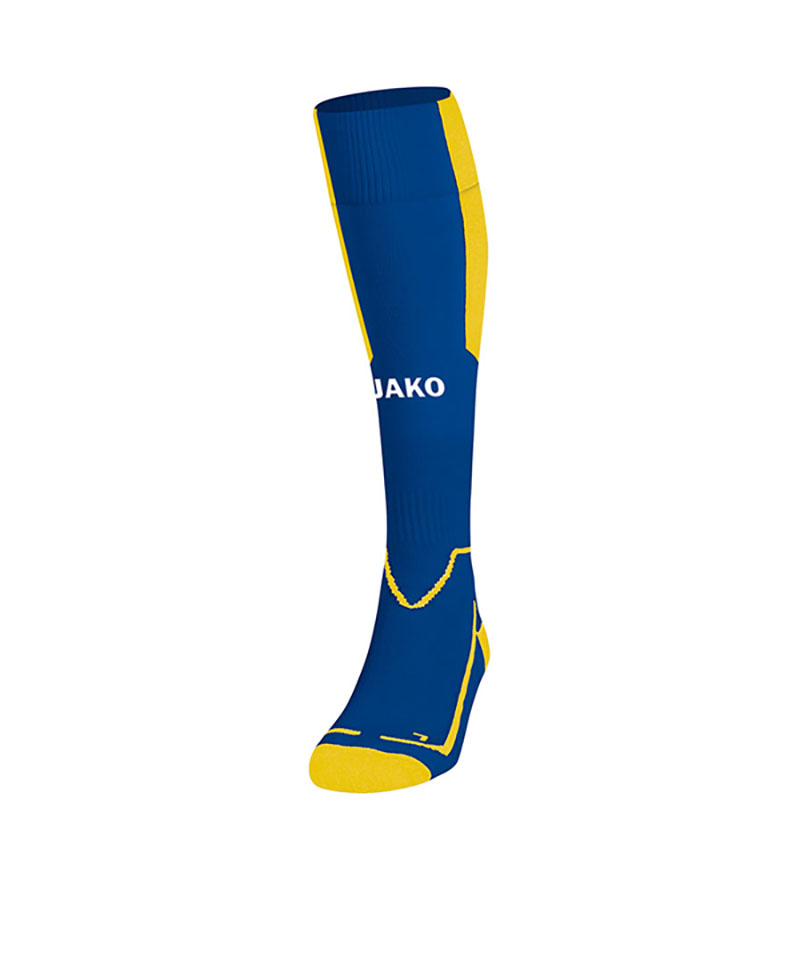 JAKO Lazio Stutzenstrumpf Blau Gelb F43