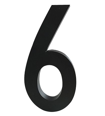 Design Letters Alu-Zahlen - 6 - Schwarz