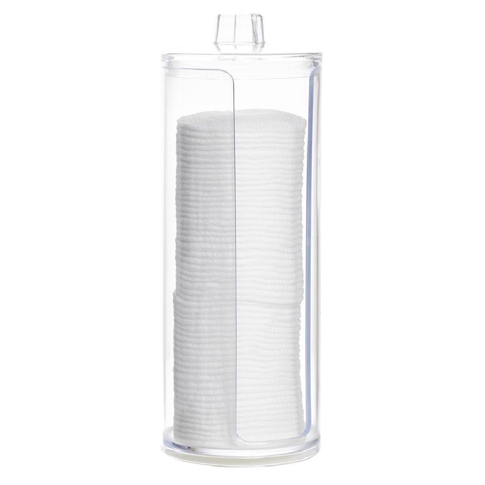 Boîte de rangement transparente pour coton