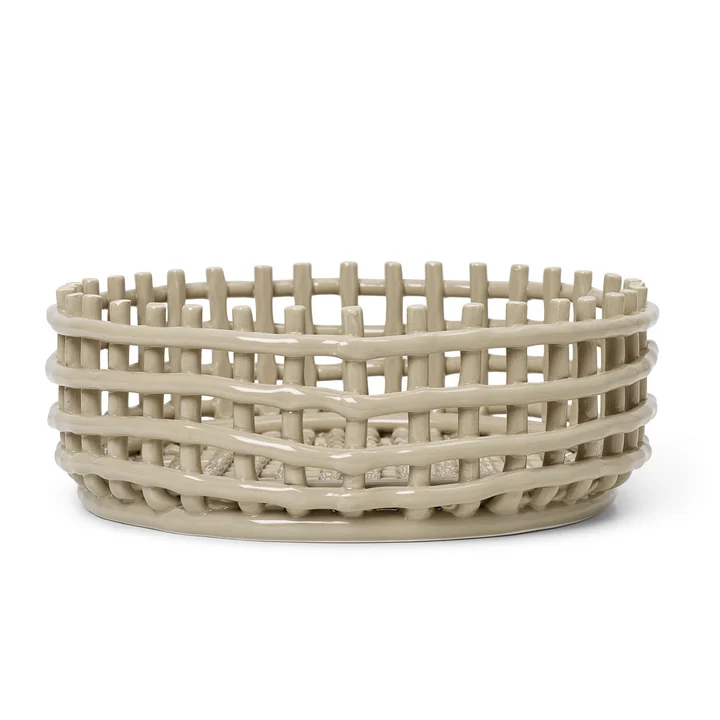 Ferm Living - Keramik Centerpiece Schale, cashmere