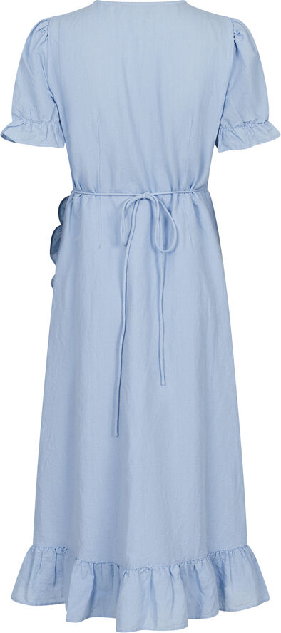 Neo Noir Marietta Linen Dress Light blue