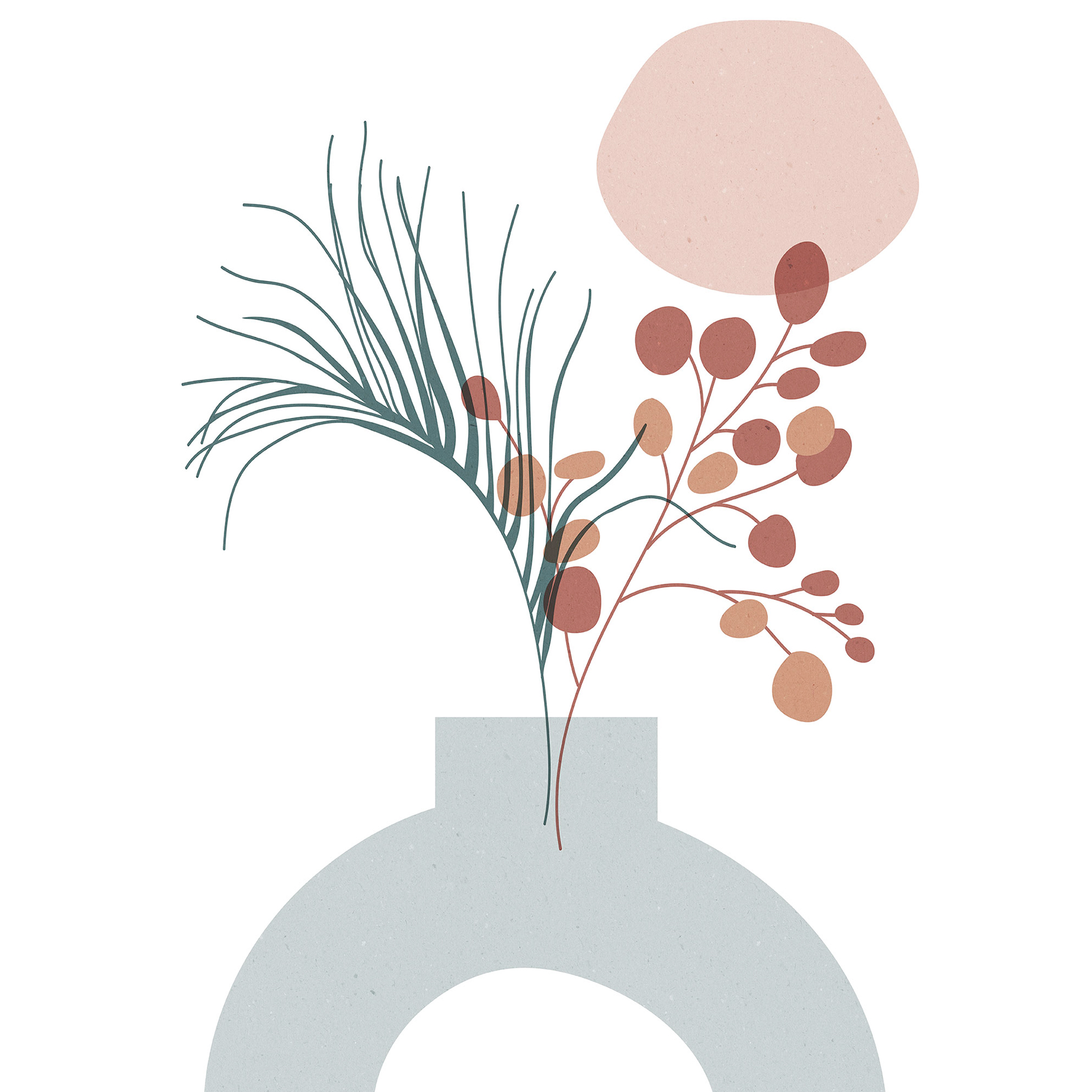 Wandbild BOHEMIAN VASE - 50x70 cm