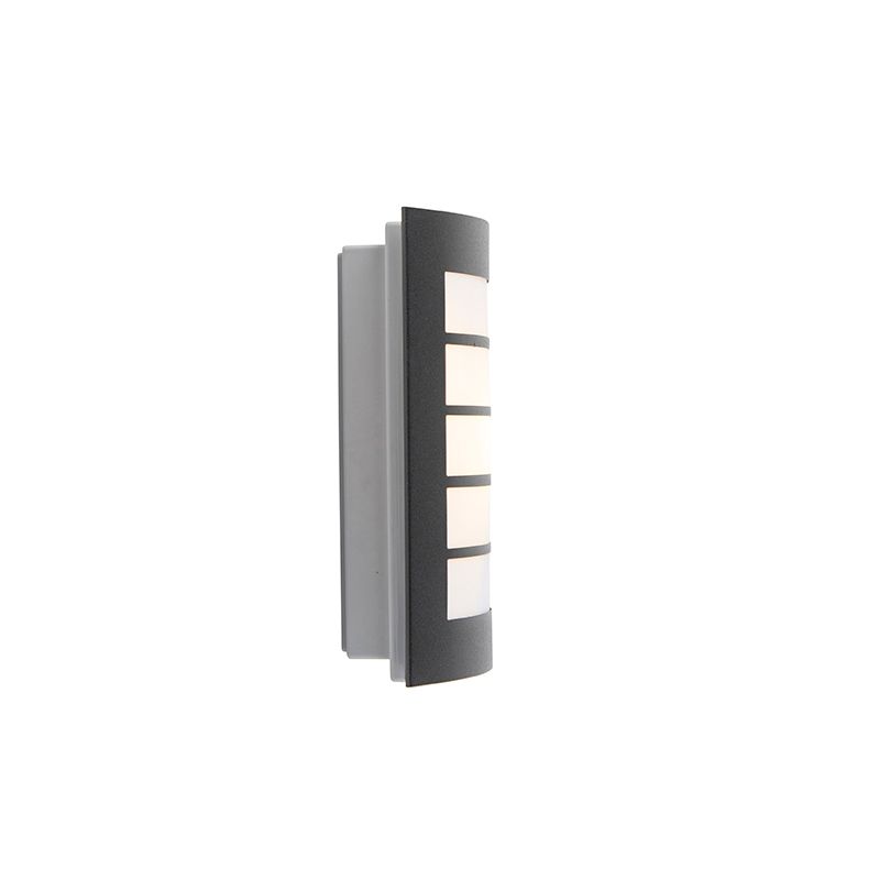 Moderne buitenwandlamp zwart IP44 - Miro