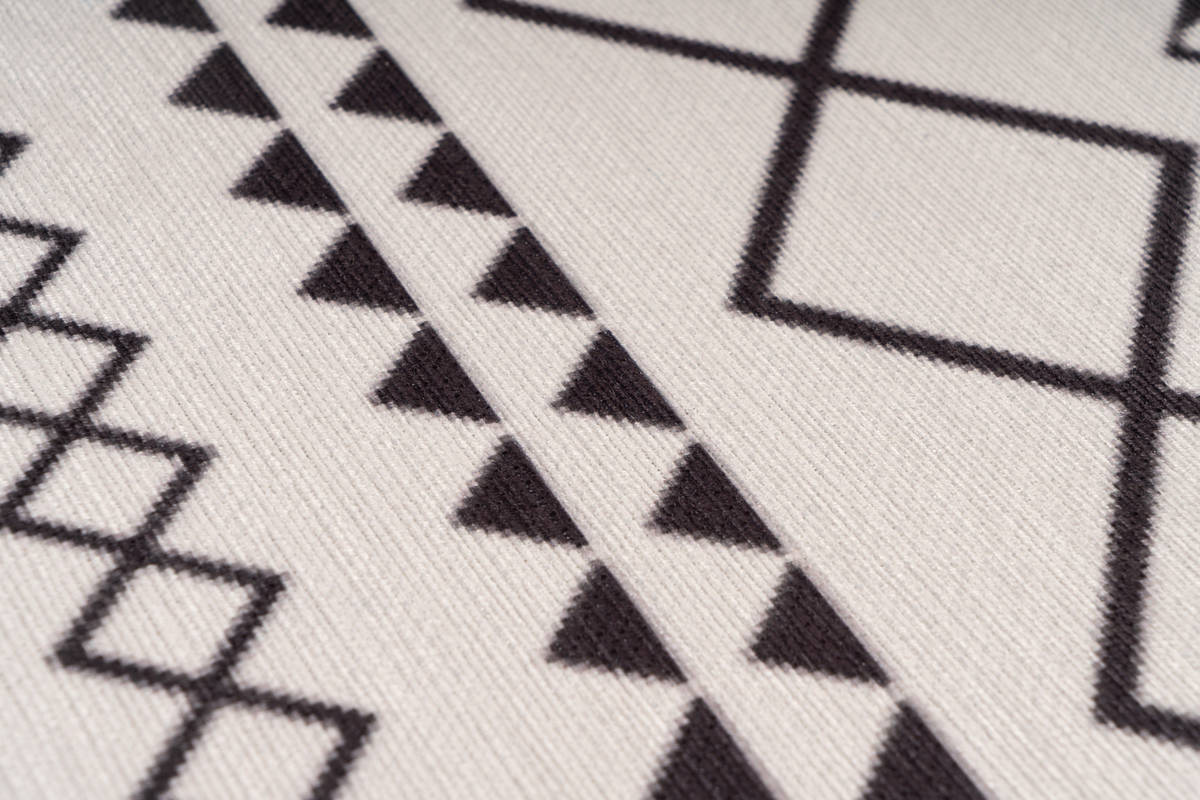 Teppich MAYA 400 - weiß-schwarz - 160x230 cm