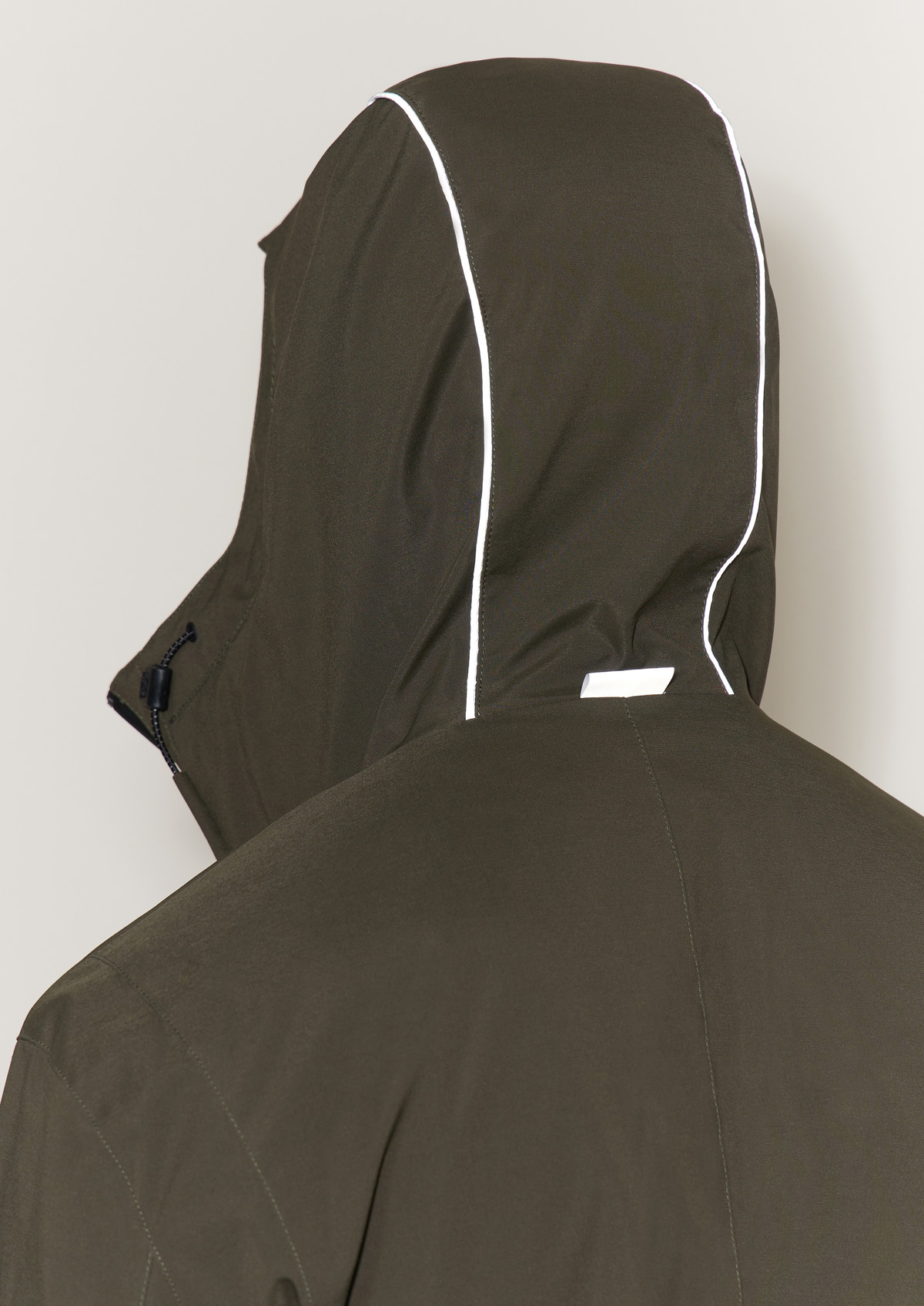 Parka Spontané unie kaki à capuche